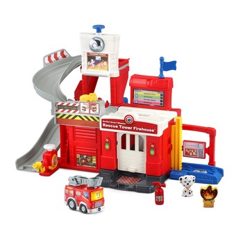 VTech® Go! Go! Smart Wheels® Rescue Tower Firehouse™ Track Set & 4